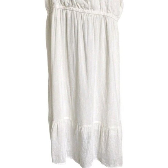 Old Navy Dress Lot of 2 size 3X White Yellow Floral Boho One Shoulder Vacation - Picture 12 of 16